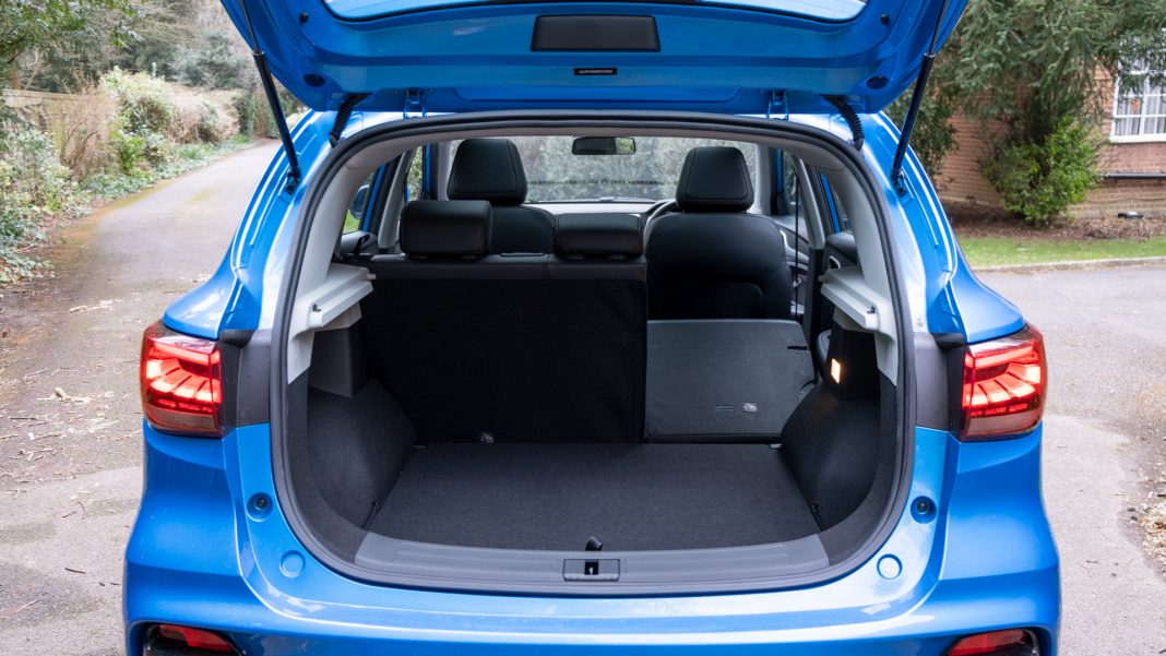 New MG ZS EV seat down