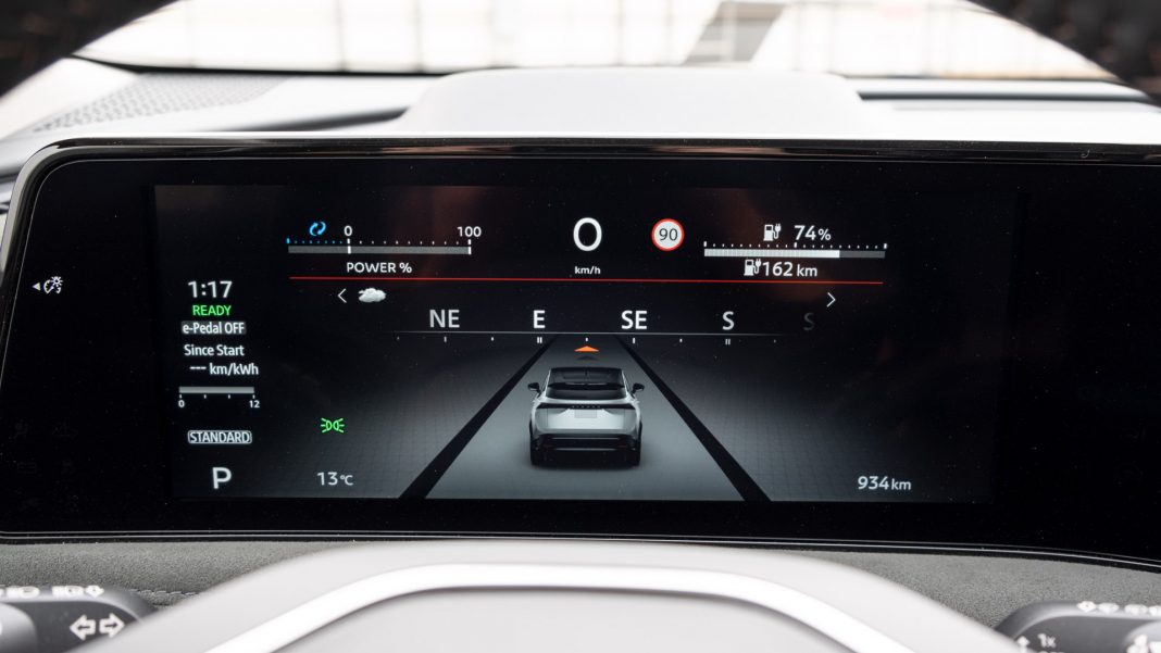 Nissan Ariya instrument cluster