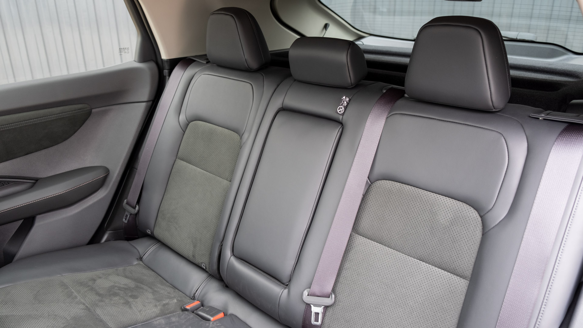 Nissan Ariya rear seat comfort