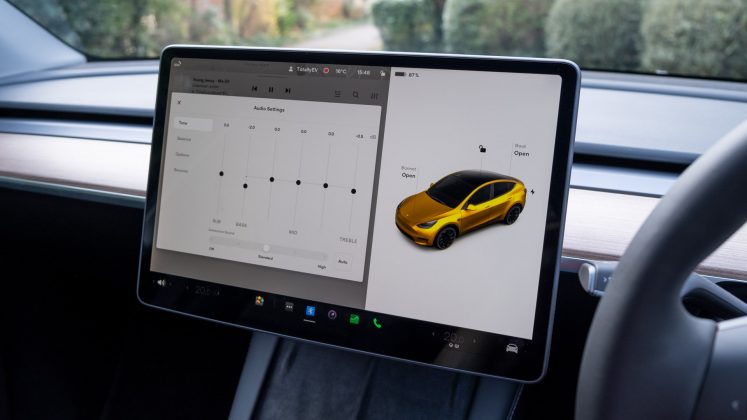 Tesla Model Y audio settings