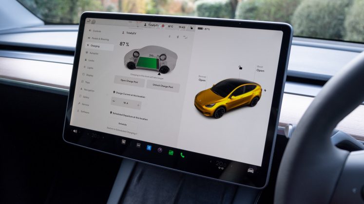 Tesla Model Y battery settings