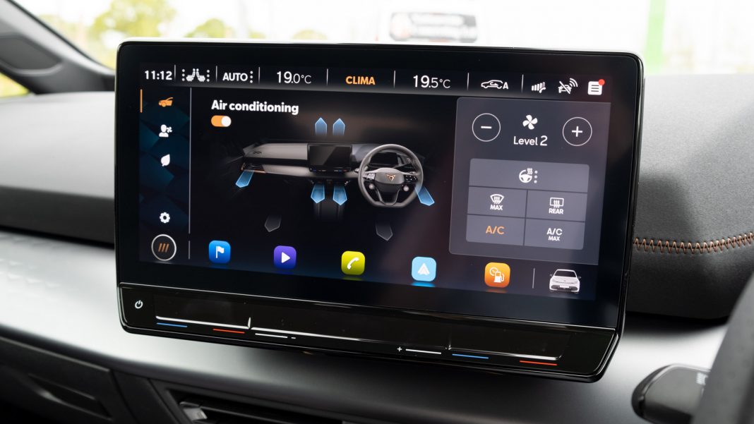 Cupra Born climate controls