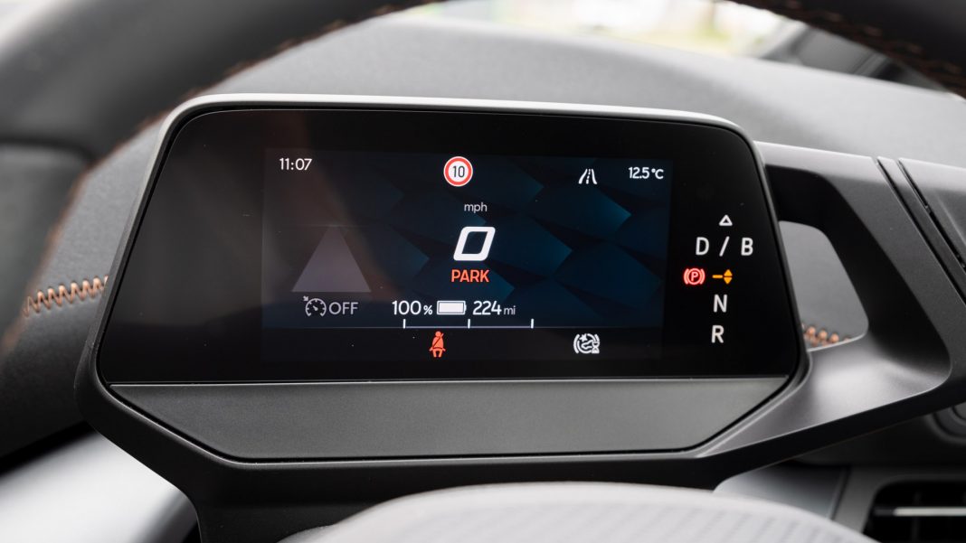 Cupra Born instrument cluster