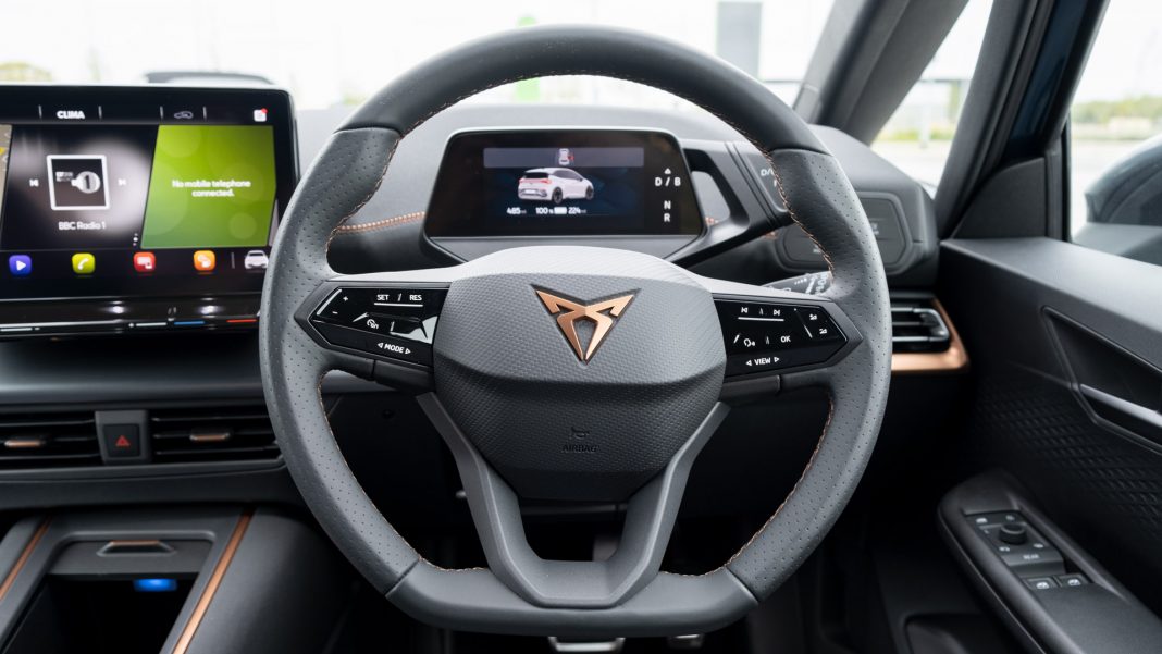 Cupra Born steering wheel