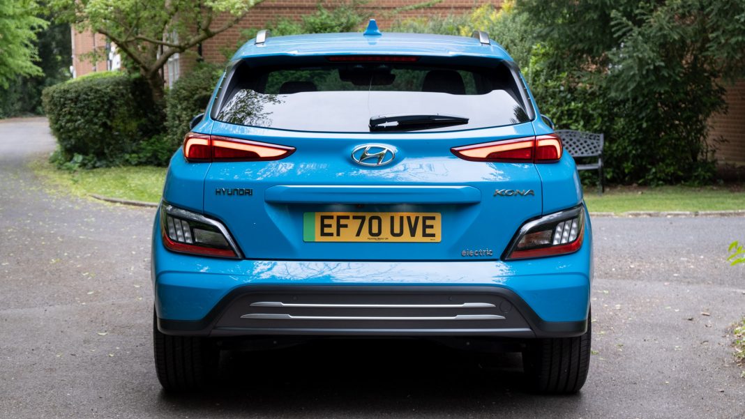 Hyundai Kona Electric facelift rear design