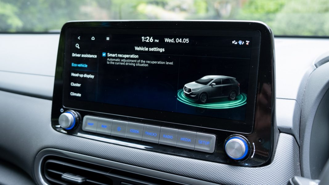 Hyundai Kona Electric facelift regenerative braking