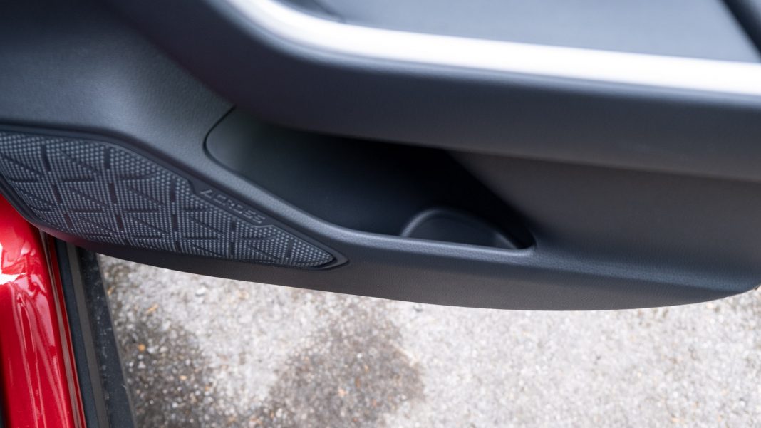 Suzuki Across rear door compartment