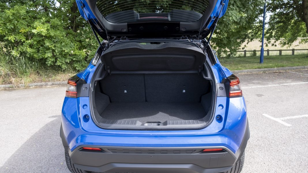 Nissan Juke Hybrid boot capacity