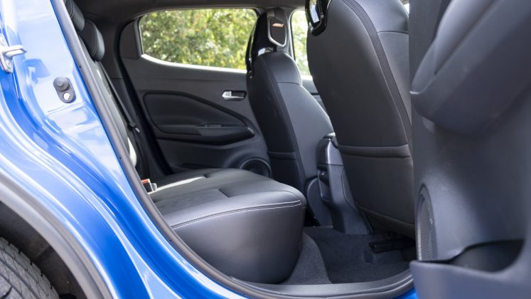 Nissan Juke Hybrid rear seat design