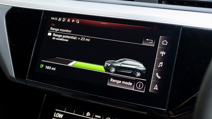 Audi e-tron S electric range