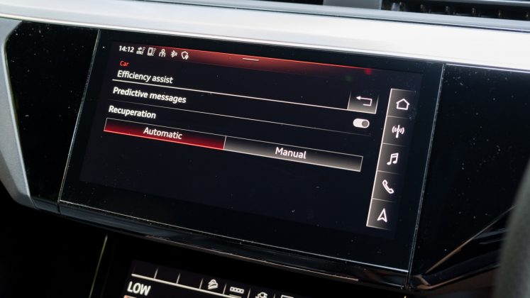 Audi e-tron S regen