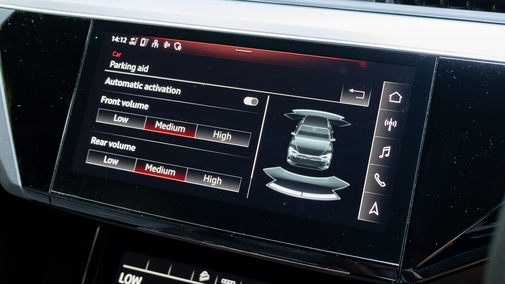 Audi e-tron S sensors