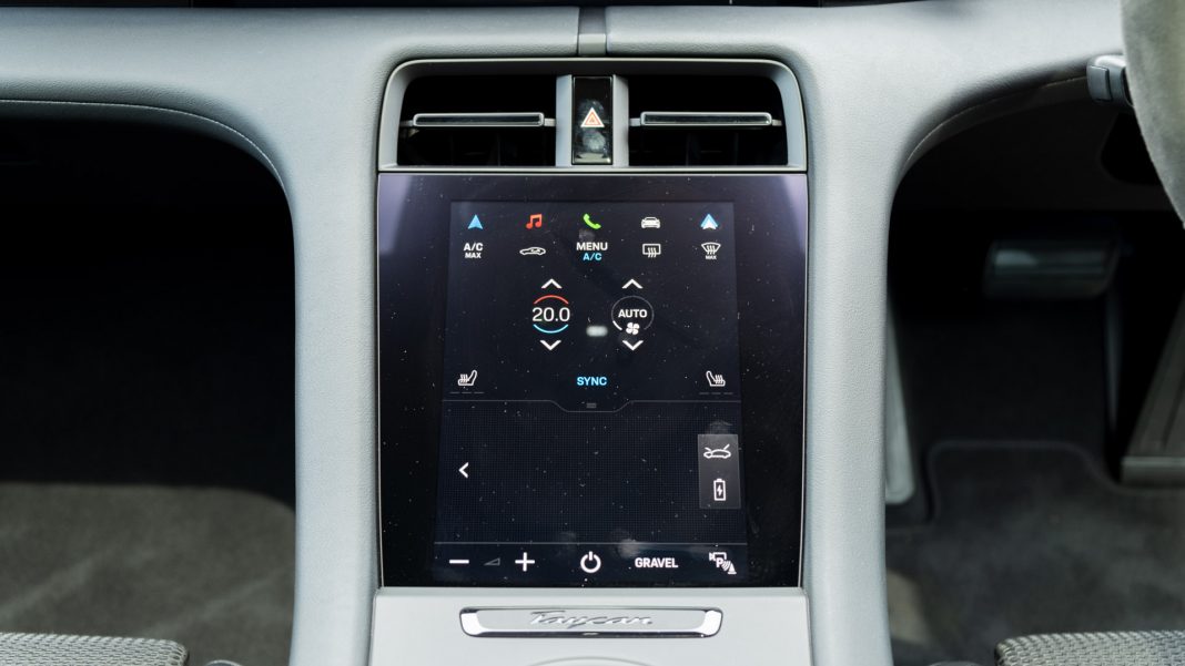 Porsche Taycan Cross Turismo climate controls