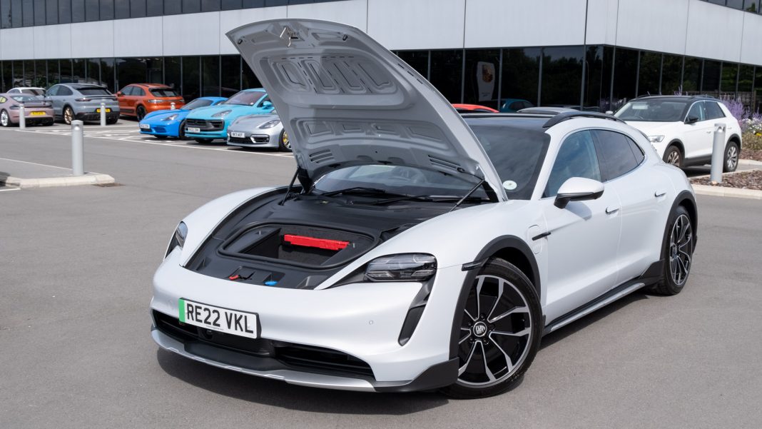 Porsche Taycan Cross Turismo front compartment
