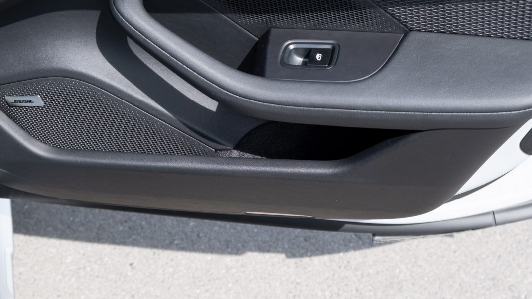 Porsche Taycan Cross Turismo rear door compartment