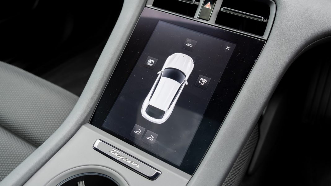 Porsche Taycan Cross Turismo touch control
