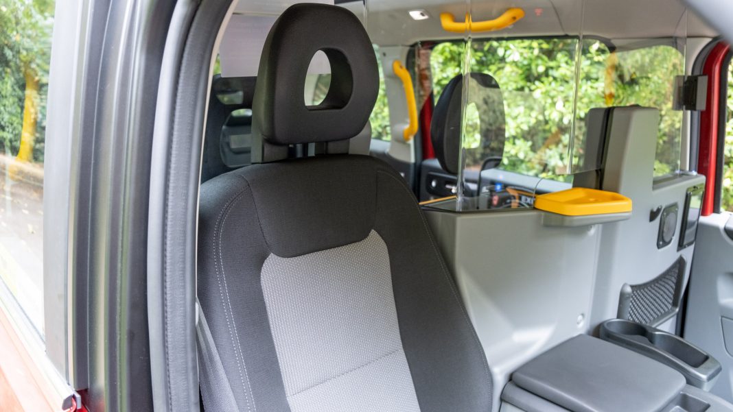 LEVC TX front seat comfort