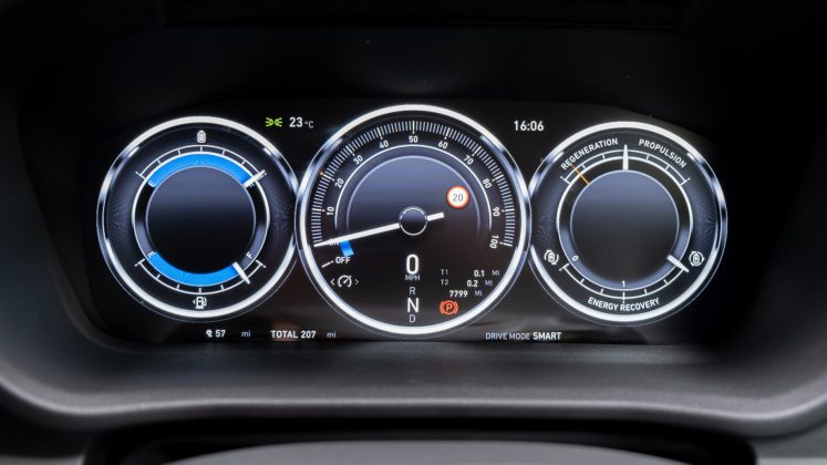 LEVC TX instrument cluster