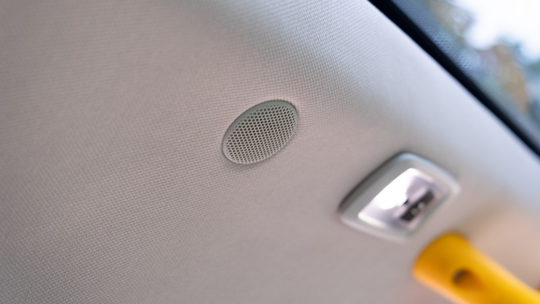 LEVC TX rear speakers