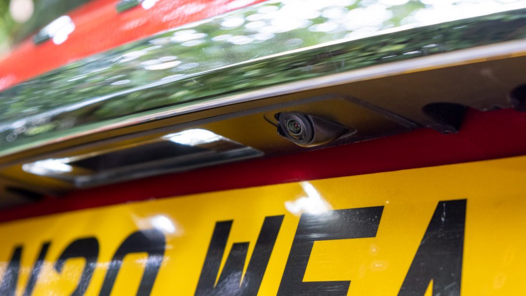 LEVC TX rearview camera