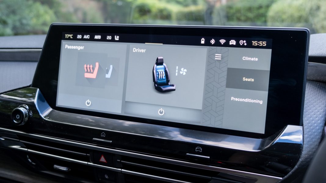 Citroen C5 X seat settings