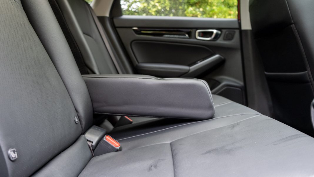 Honda Civic rear armrest design