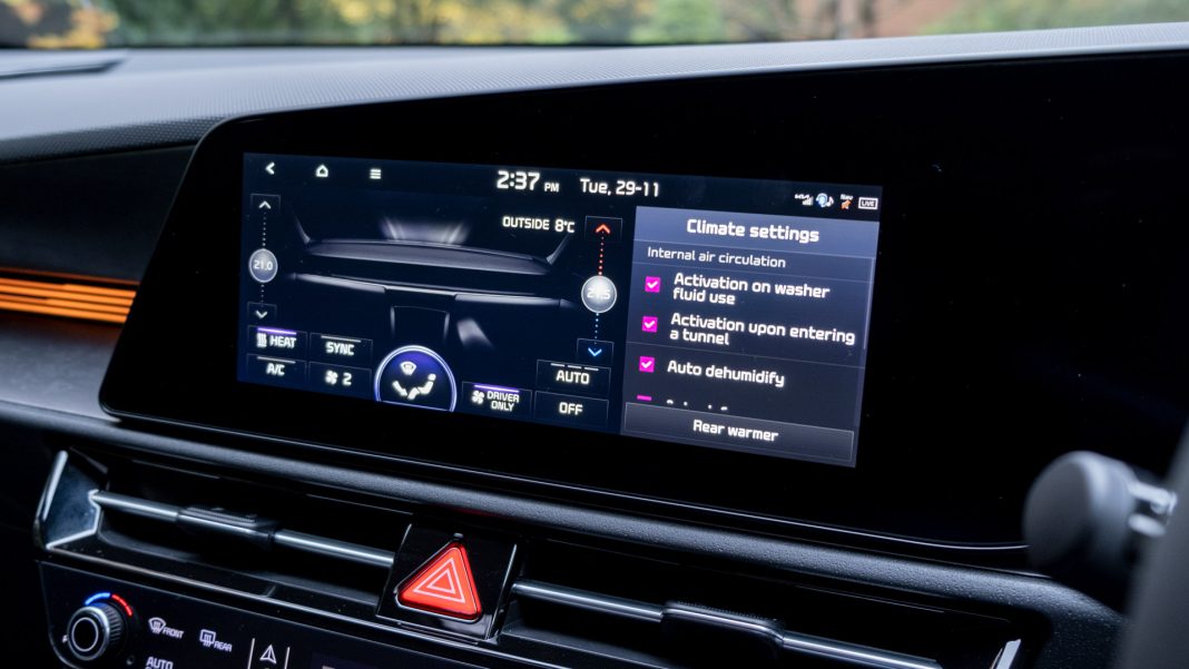 Kia Niro EV climate controls