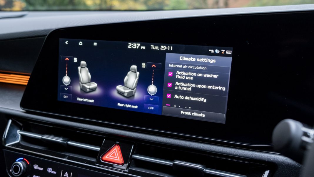 Kia Niro EV rear climate controls