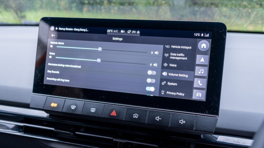 MG4 EV sound settings