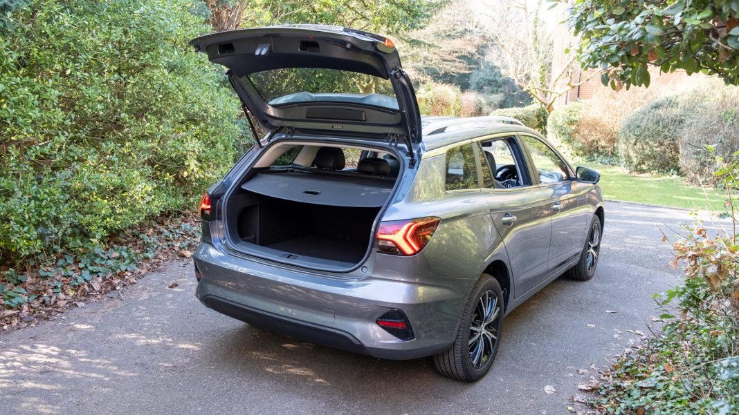 New MG5 EV boot space
