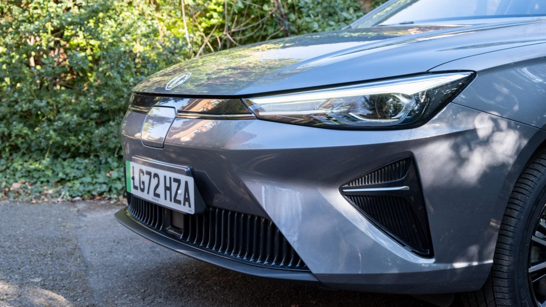 New MG5 EV front