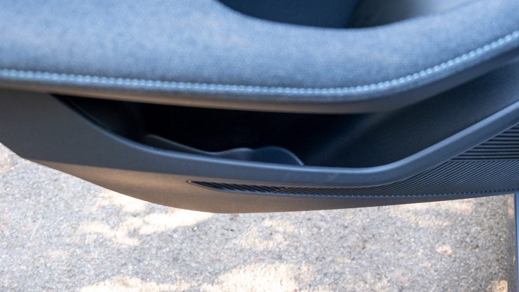 New MG5 EV front door compartment