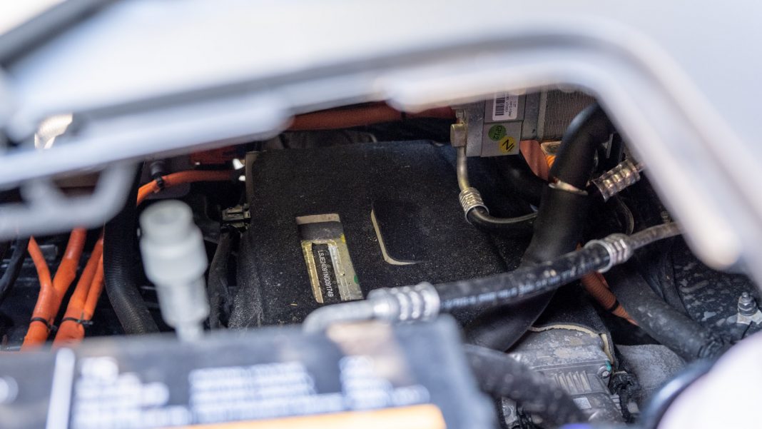 New MG5 EV front storage