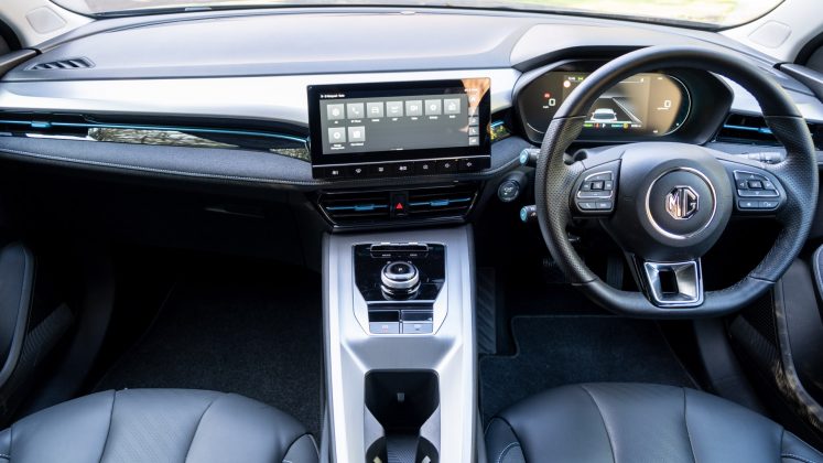 New MG5 EV interior space