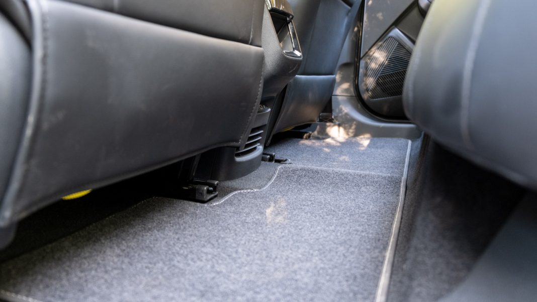 New MG5 EV rear footwell