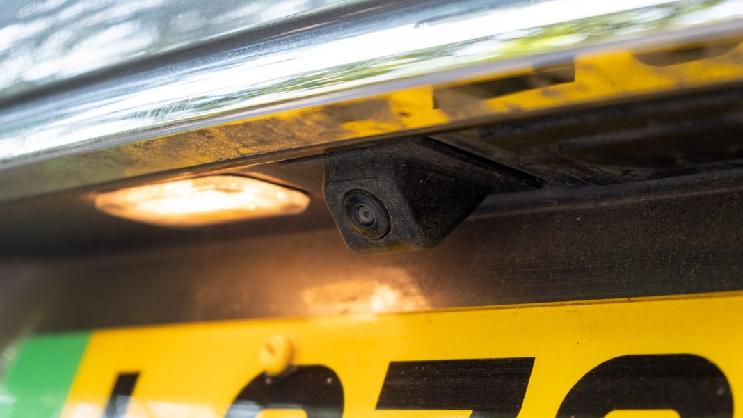 New MG5 EV rearview camera