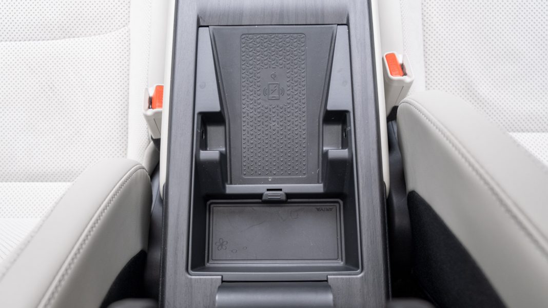 Nissan Ariya centre console storage