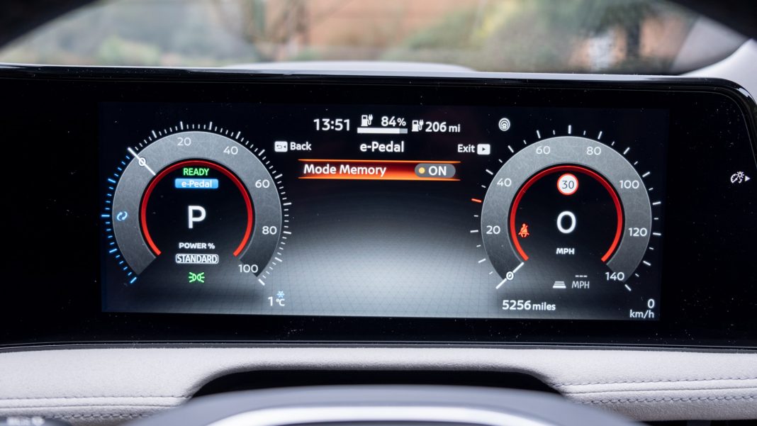 Nissan Ariya e-Pedal settings