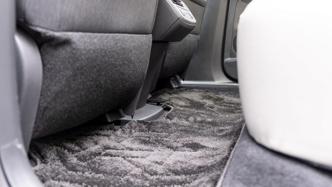 Nissan Ariya rear footwell