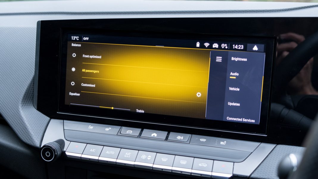 Vauxhall Astra Hybrid EQ settings
