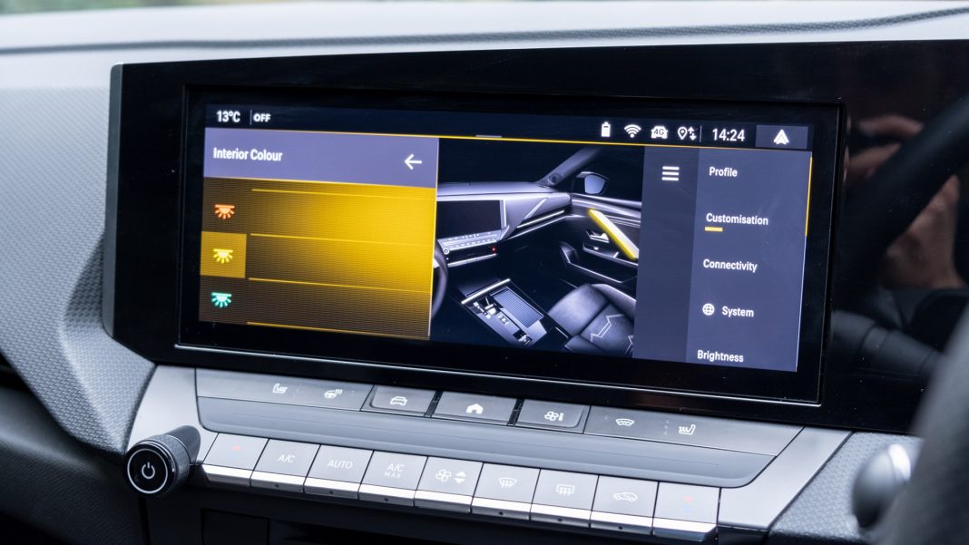 Vauxhall Astra Hybrid ambient lights