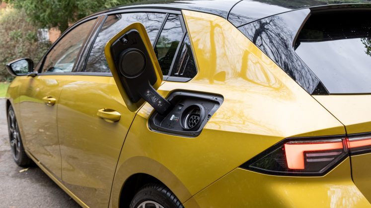 Vauxhall Astra Hybrid charging flap