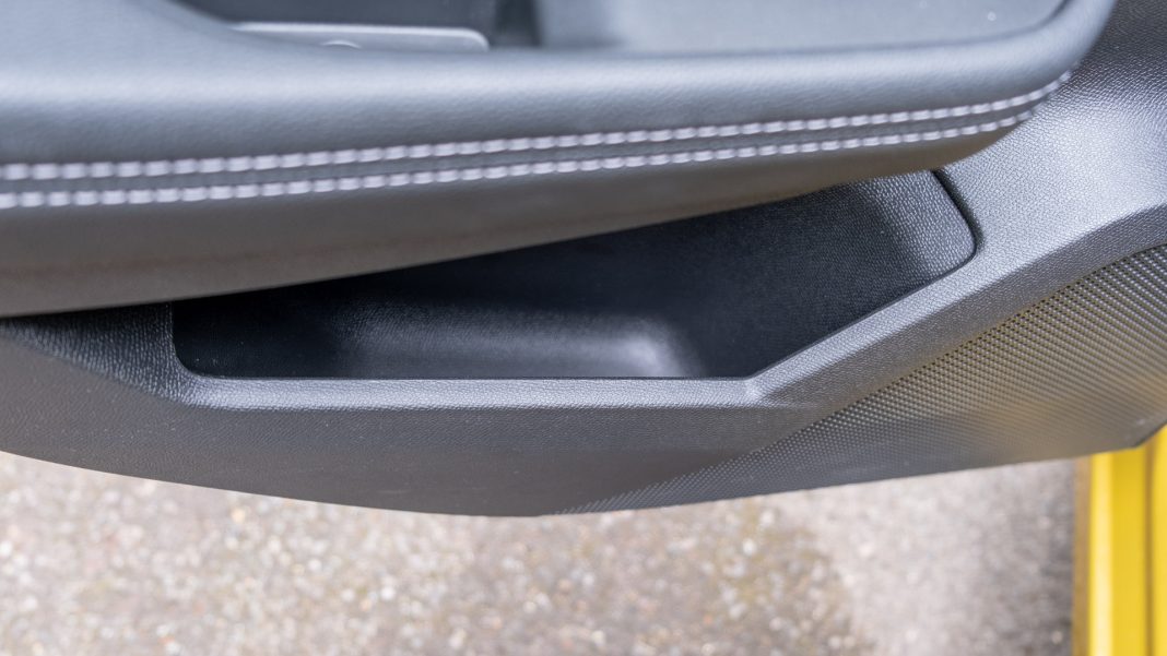 Vauxhall Astra Hybrid rear door compartment