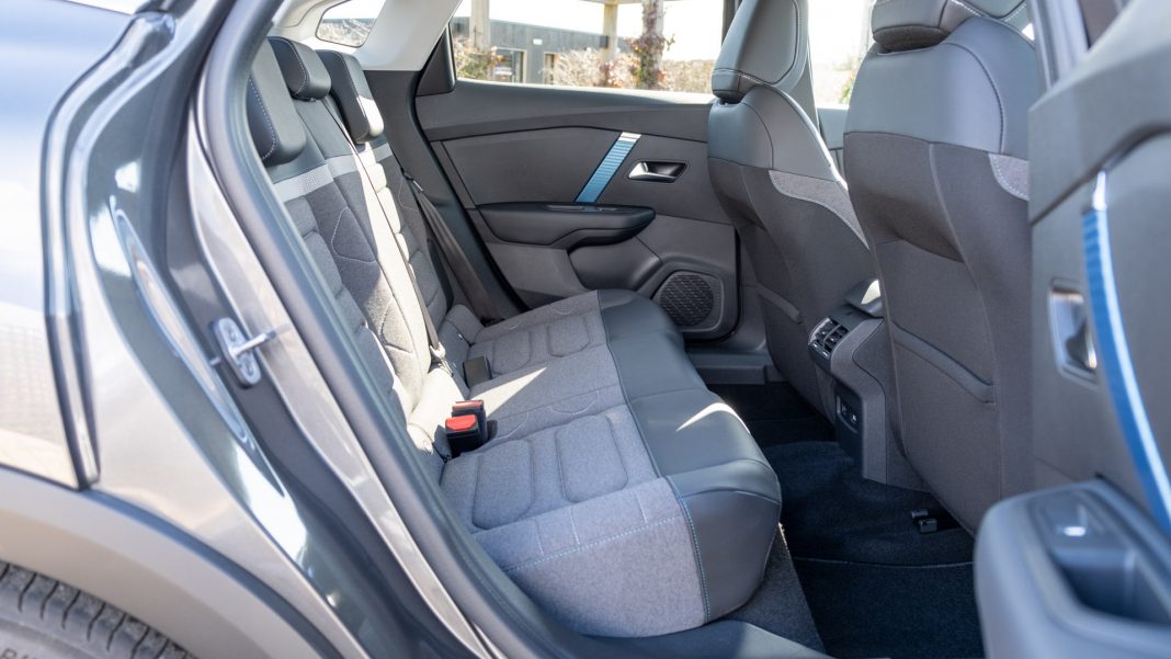 Citroen e-C4 X rear seats
