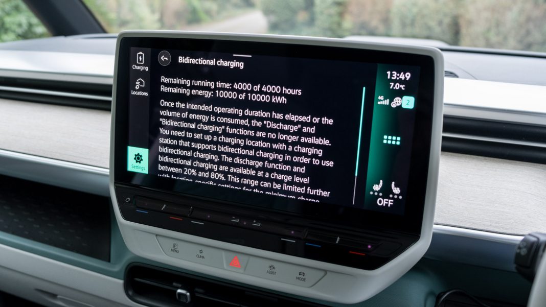 VW ID. Buzz bidirectional charging