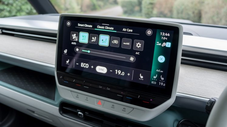 VW ID. Buzz climate controls