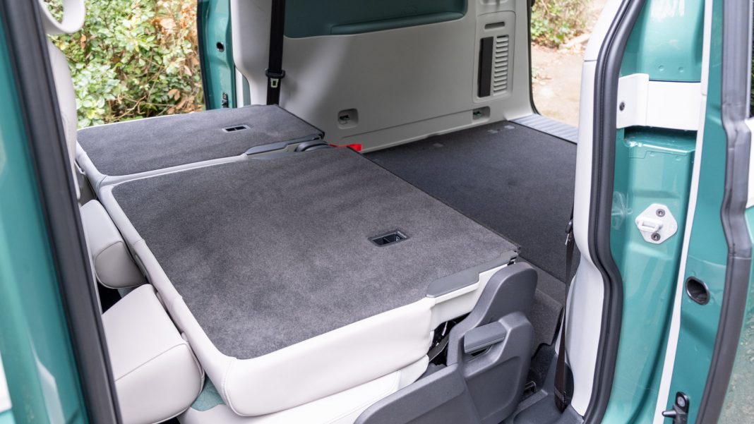 VW ID. Buzz rear seat folded