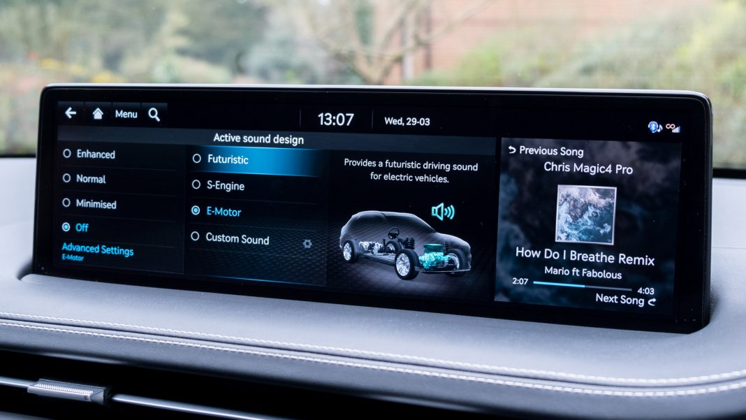 Genesis Electrified GV70 active sound design