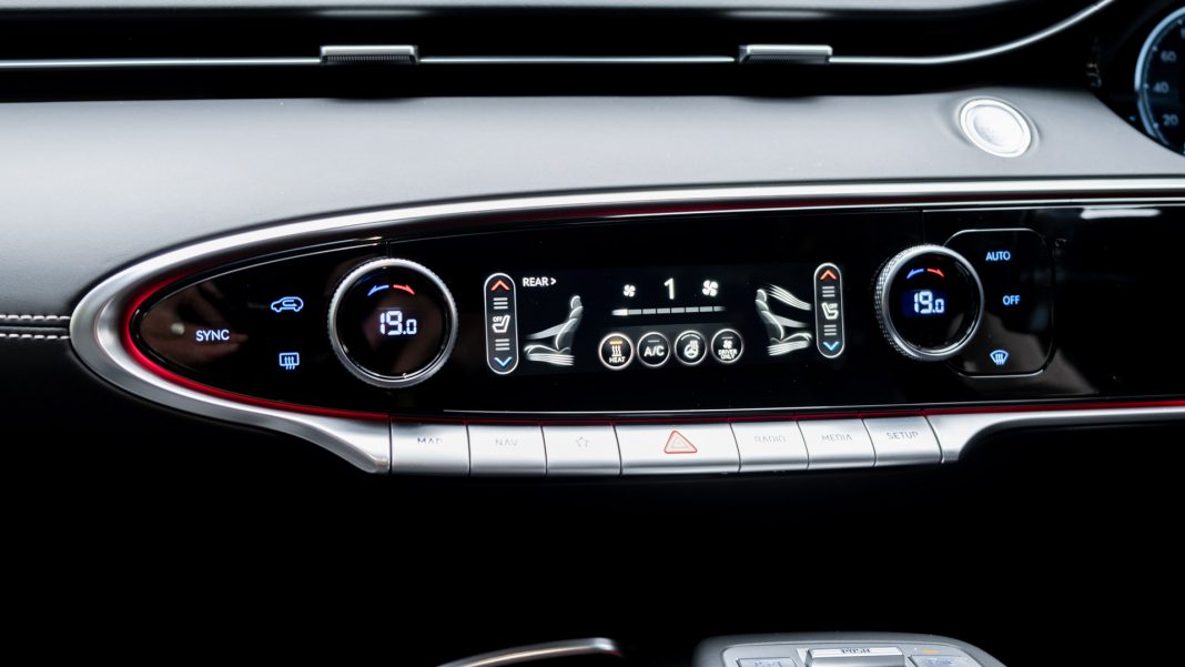 Genesis Electrified GV70 climate controls