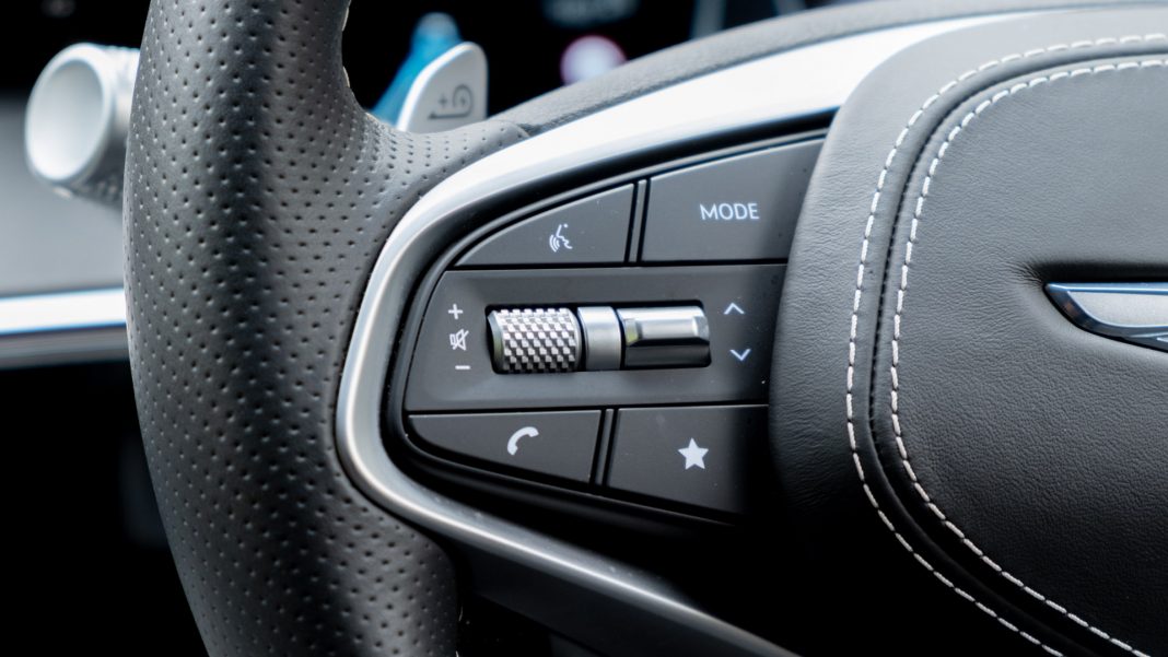 Genesis Electrified GV70 steering buttons